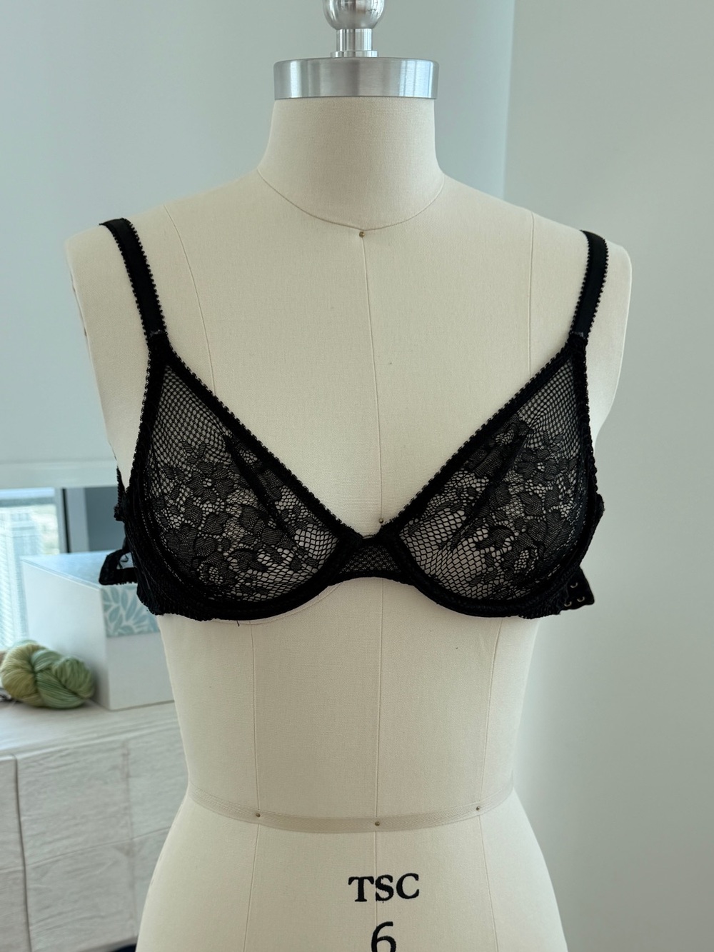 L'Agent by Agent Provocateur Black Lace Bra and matching thong